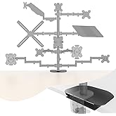Monitor Mount Reinforcement Plate, Monitor Mount for Glass Desk, Steel Bracket Plate for Thin, Glass and Other Fragile Tablet