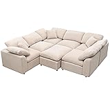 ERYE Oversized 7 Seater Modular Cushions Sectional