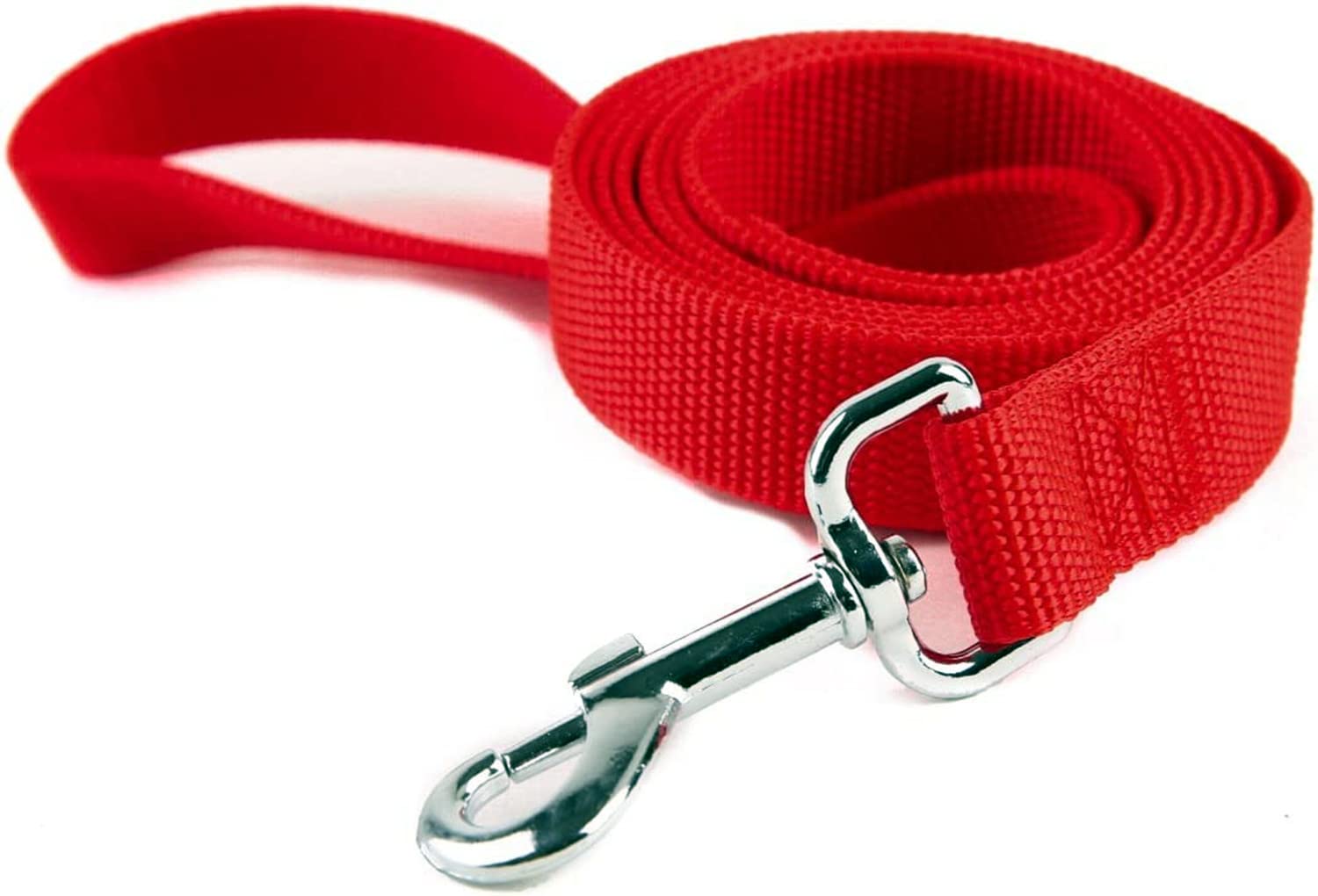 LATRAT Dog Lead 0.36-30 m Long Dog Training Walking Leash for Small to Large Dogs (Red, 5 m x 1.5 cm 16 ft)