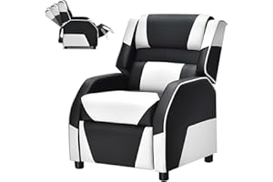 SNUGWAY Racer Larger Kids Gaming Reclining Chair Leather Recliner Sofa Children Ages 3-12