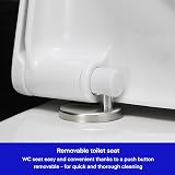Duravit Starck 3 Toilet Seat White Urea Thermoset Stainless Steel Hinges view 4