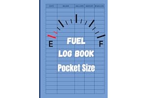 Fuel Log Book: Pocket Sized | Tracking Made Easy | Up to 2,500 Records | Includes Date, Mileage, Gallons, Amount, and $/Gallo