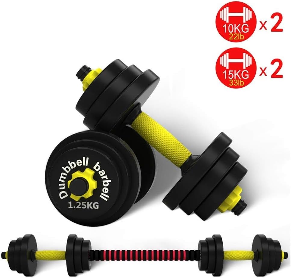 Dumbbell Set A Pair of Adjustable Dumbbells Set Large Dumb Bells with Connector Composition Barbell for Gym Home Body Building Non-slip Hand Dumbbell