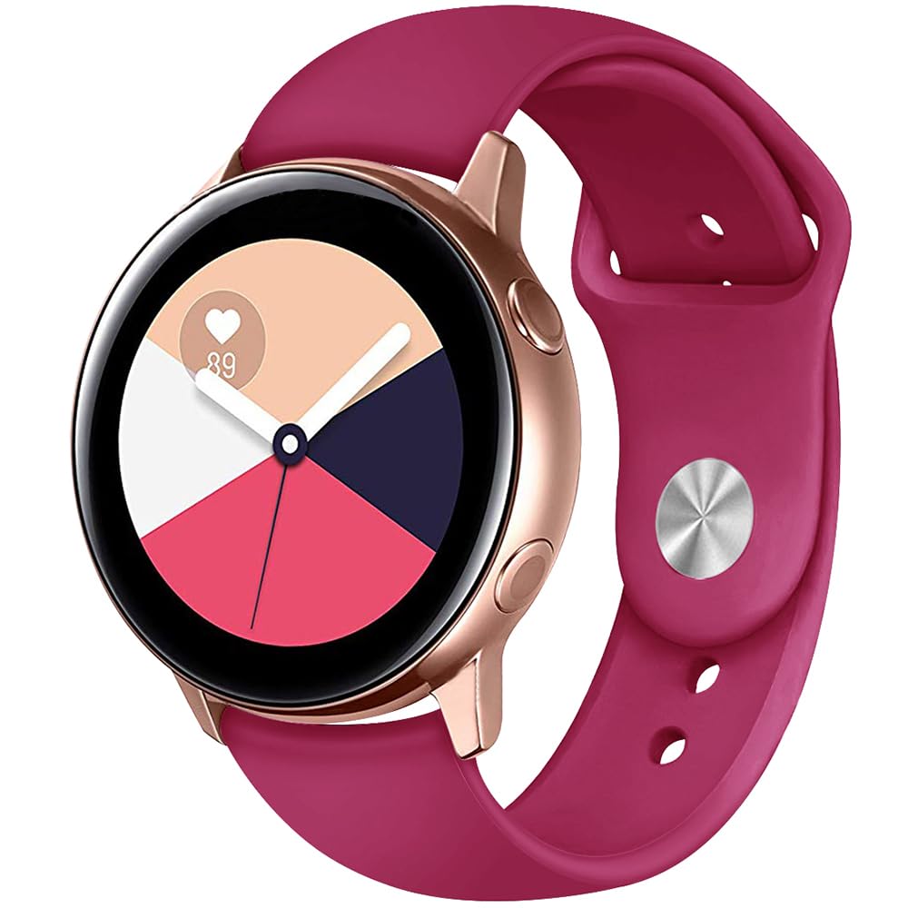 Replacement Band Silicone for Ticwatch E3 / E / GTH, 20mm Bracelet Sport Watch Strap for Coros Pace 2 / Apex 2 / Apex 42mm