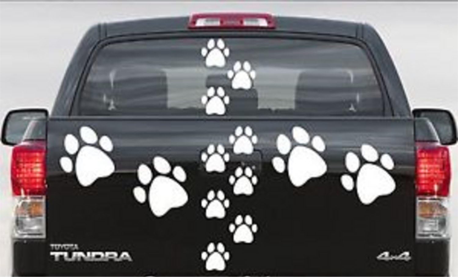 Terra Nomade 32 White PAW PRINT STICKERS/Wall Stickers Decals Graphics Cat Dog