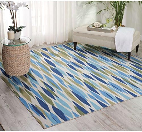 Waverly Sun N' Shade Bits &amp; Pieces Seaglass Area Rug (6'6 Square) by Nourison