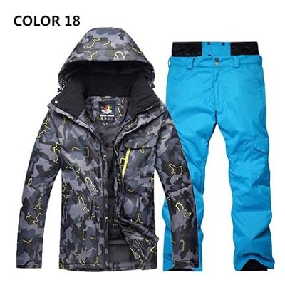 KTUCN Waterproof Thermal Ski Jacket Snowboard Pant Male Outdoor Skiing and Snowboarding Snow Ski Suit Free Freight Winter Ski Suit Men