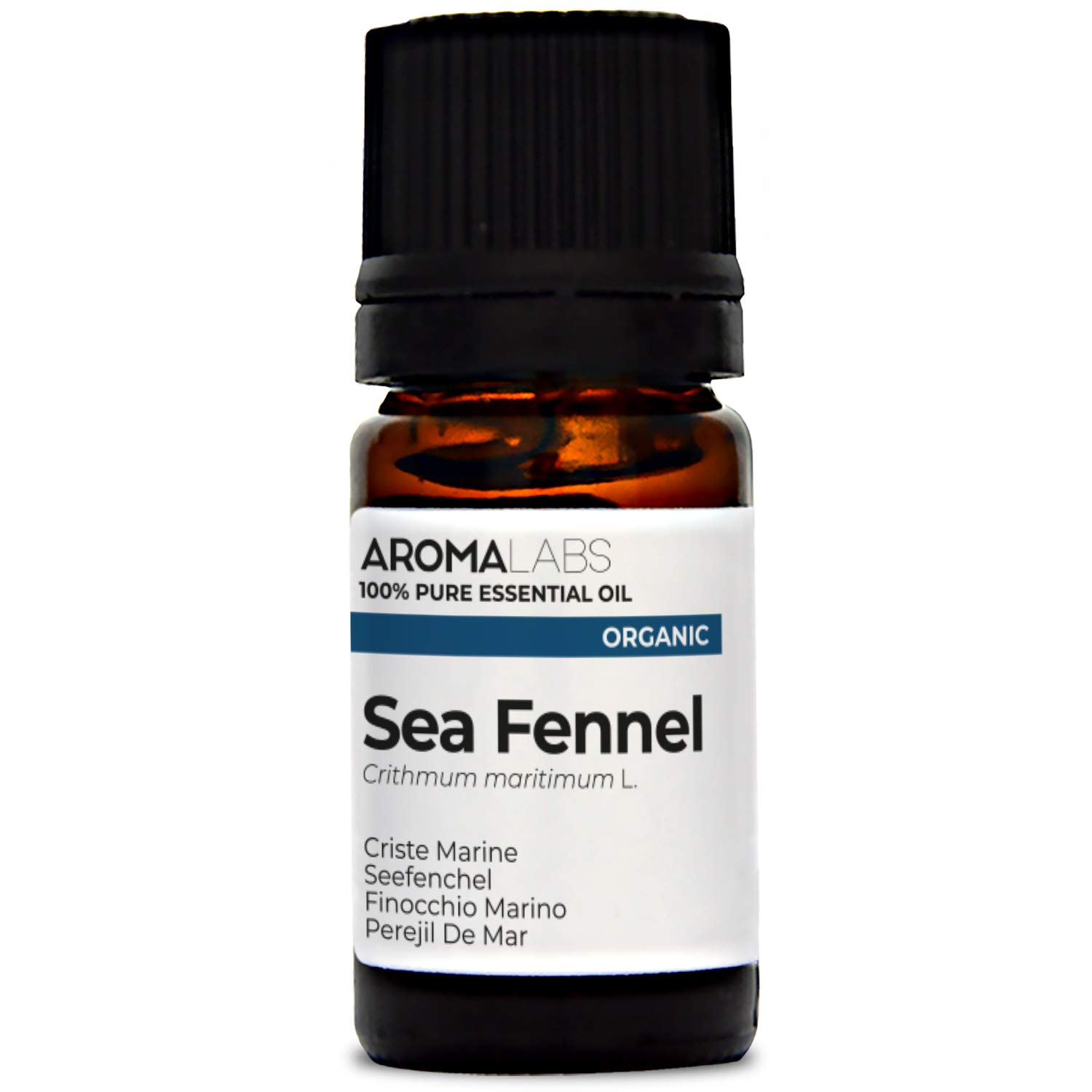 BIO - SEA Fennel Essential Oil - 5mL - 100% Pure, Natural, Chemotyped and AB Certified - AROMA LABS (French Brand)