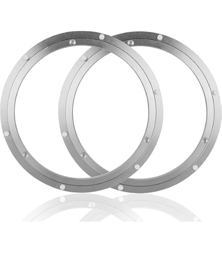 Plateau Tournant Lazy Susan En Aluminium - Roulement à Billes Lourd, Tailles 8 à 32 Pouces, Charge 40-150 Kg, Pour TV, Gâteaux, Décoration - 7