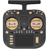 Radiomaster TX15 Max ExpressLRS Radio Controller (Gold FCC Mode 2) | 3.5inch IPS Touchscreen,AG02 CNC Hall Gimbal, Built-in Gyro Microphone