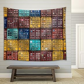 Export Container - Fabric Wall Tapestry Home Decor - 51x60 inches