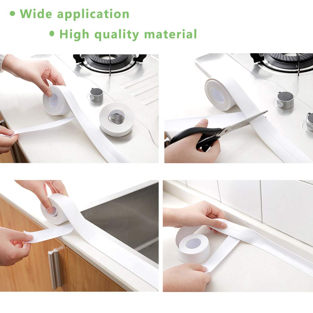 Caulk Strip Bathroom Caulking Tape Waterproof Flexible Self Adhesive