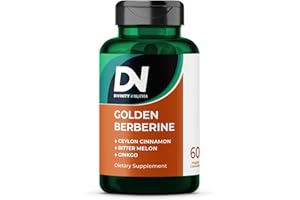 DIVINITY NUTRA Berberine Supplement with Bitter Melon, Ginkgo Biloba and Ceylon Cinnamon 60 Capsules, Vegan, Made in USA Berberine Capsules for Women and Men