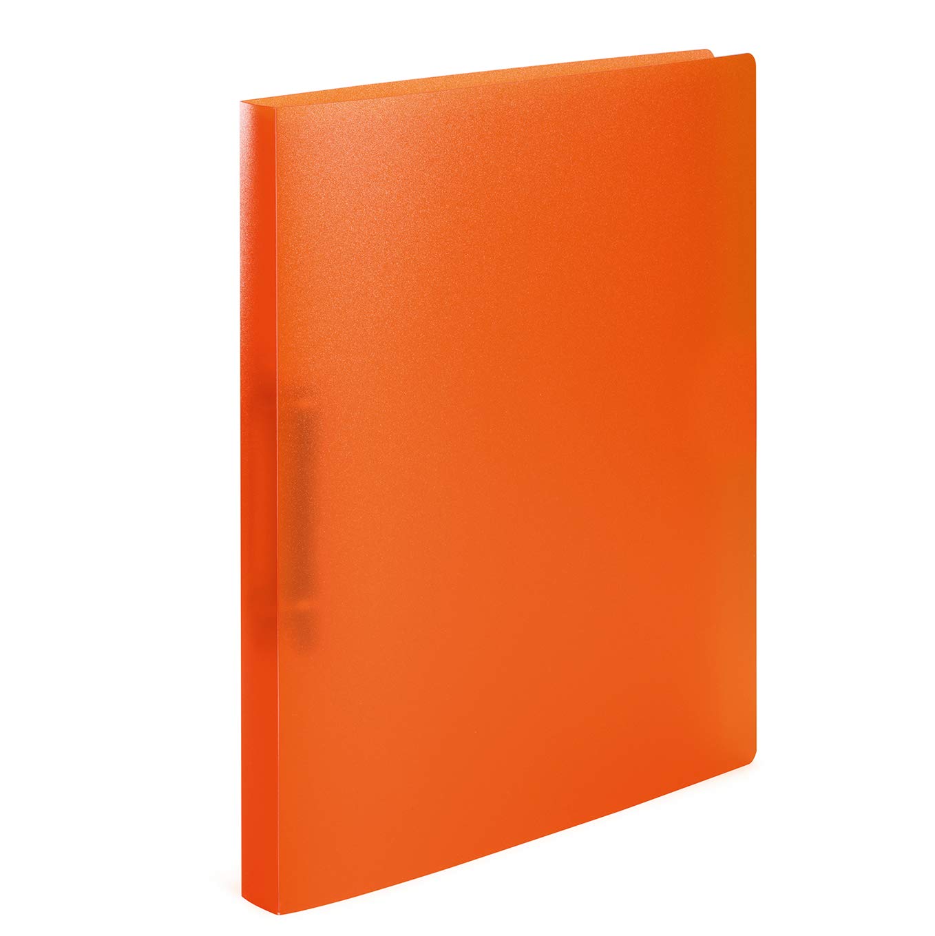 HERMA Ring Binder Translucent in Orange, A4, 25 mm Spine, Slim 2-Ring Binder Made of Plastic