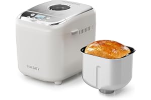 SUMSATY Bread Maker, 2.2LB 16-in-1 Bread Machine, Automatic Bread Maker Machine with Nonstick Ceramic Pan & 15H Timer & 1H Ke