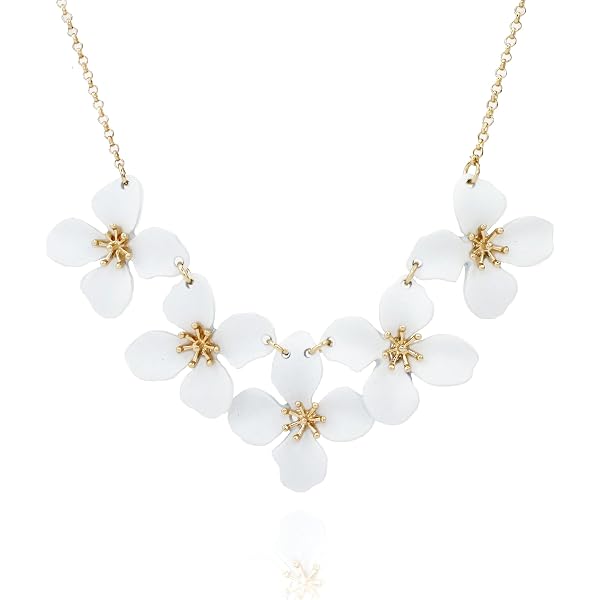 BETHYNAS Gothic Floral Choker Necklace - Large Rose & Wrap Leather Collar For Women (Creamy White, Style 1)