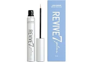Revive7 Plus Lash Serum for Eyelash Thickness - Lash Enhanced Vegan Peptide Formula for Longer, Fuller and Thicker Natural Ey