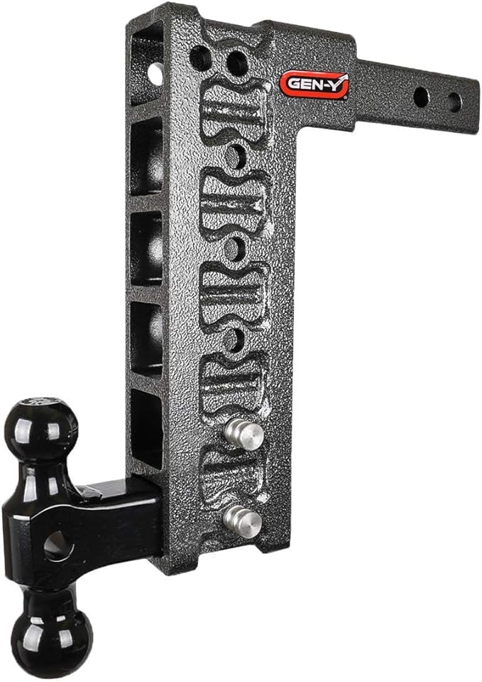 GENY 2" Class IV, Drop Hitch & VersaBall Drop Hitch Adjustable Drop 12.5" Includes