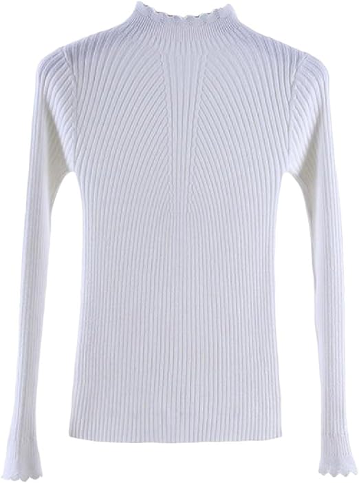 Amazon Co Jp Godeyesw 長袖ハイネックセータースタイルの韓国人女性がよい 服 ファッション小物