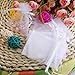 100Pcs White Organza Drawstring Pouches Jewelry Wedding Favor Gift Bags 2.3