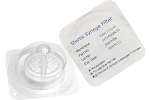 Sterile Syringe Filters Nylon 25 mm Diameter 0.22 um Pore Size Individually Packaged 10/pk by Biomed Scientific