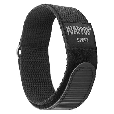 IVAPPON Hook Loop Sport Watch Strap 18mm 20mm Nylon Straps Black Blue Fastening Watchband&hellip