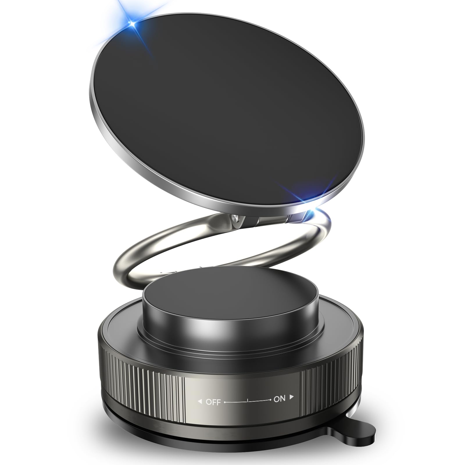 Photo 1 of ***(parts only/ non functional)***Vacuum Magnetic Phone Holder for Car,2800gf Strong Magnetic Phone Mount,360° Adjustable & Reinforced Suction Cup for Dashboard/Mirror,Car Phone Holder Compatible with iPhone Androi?Matte Black?