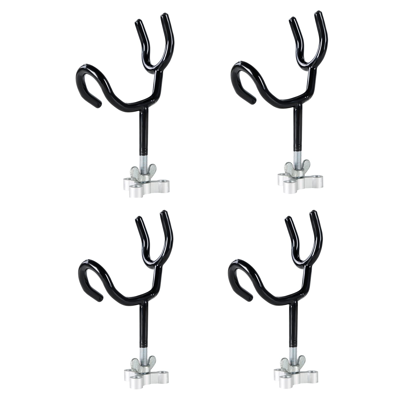 Photo 1 of weyleity Fishing Rod Holders for Boat 4Pcs of 20 Degree 4 Inch Sure Grip Steel Rod Boat Holder Fishing Rod Holder with Mounting Base Boat Rod Holders for Fishing