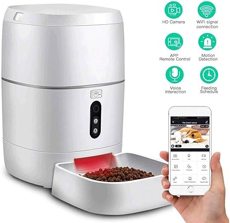 Amazon Com Zyk Dog Cat Smart Camera Feeder 6l Large Capacity App
