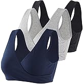 COLOMI Maternity Nursing Bra Wireless Cotton Breastfeeding Bra for Sleep