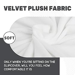 XYMHUN Velvet Plush 2 Pieces Chair Covers for