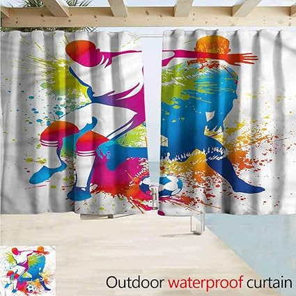 Amazon Com Marymunger Balcony Curtains Boys Room Sports Training