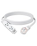 DEWENWILS 10FT Flat Plug Extension Cord, 3 Prong