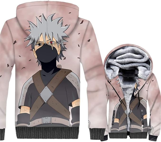 CLOAAE Kakashi Jacke Naruto 3D Print Hoodie Herren Anime