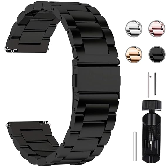 Fullmosa Quick Release Watch Strap, Stainless Steel Watch Band,22mm