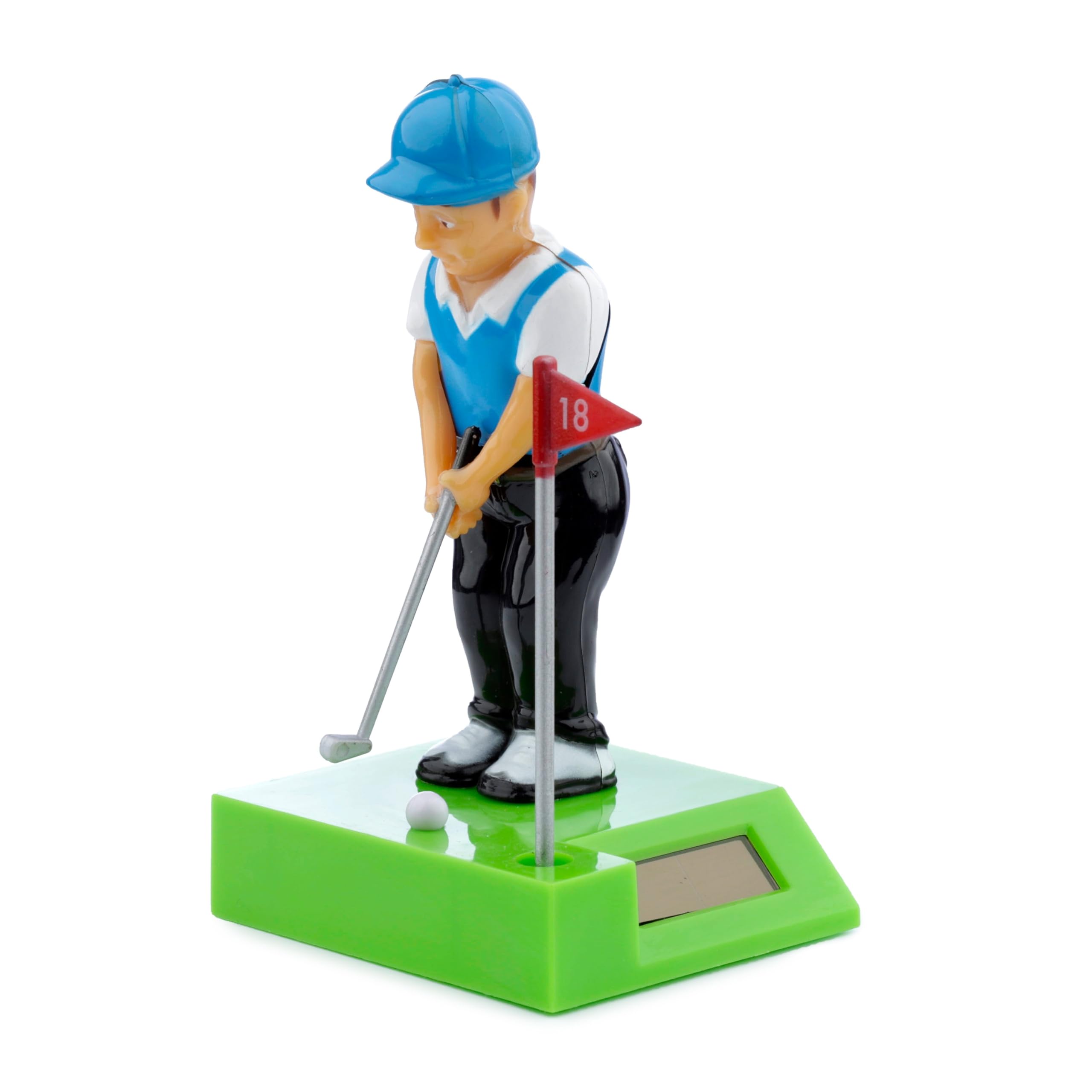 Puckator Golfer Solar Pal - Home Office Table Desk Dashboard Car Decor Decoration - Gift Ideas - Gifts For Teenage Old Boy Girl Dad Mums - Powered KIds Toys Toy Figure Figures