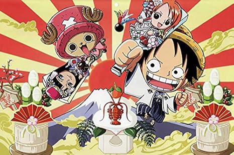 Amazon Com Run Fashion One Piece Silk Wall Scroll Poster Hd Large Print Art Decor For Living Room Luffy 137 Home Kitchen