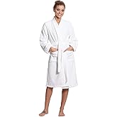 Turkuoise Soft & Absorbent Towel Robe, 100% Cotton Turkish Terry Cloth Kimono Bathrobes for Women