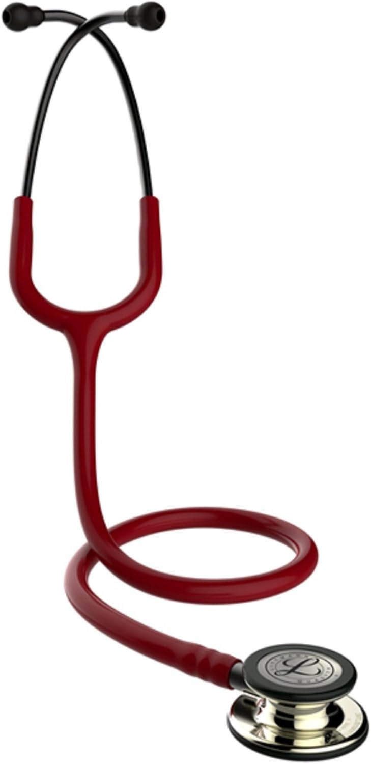3M Littmann Deluxe Classic III Stethoscope All You Need Starter Kit (Burgundy Champagne 5864CR)