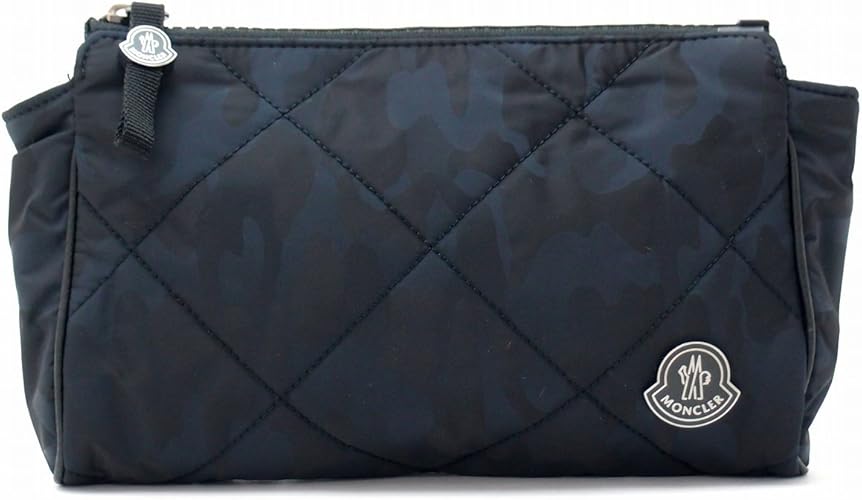 Amazon モンクレール Moncler バッグ セカンドバッグ メンズ ダウン ポーチ クラッチバッグ カモフラージュ 迷彩柄 ロゴ 39a001 742 並行輸入品 クラッチ セカンドバッグ