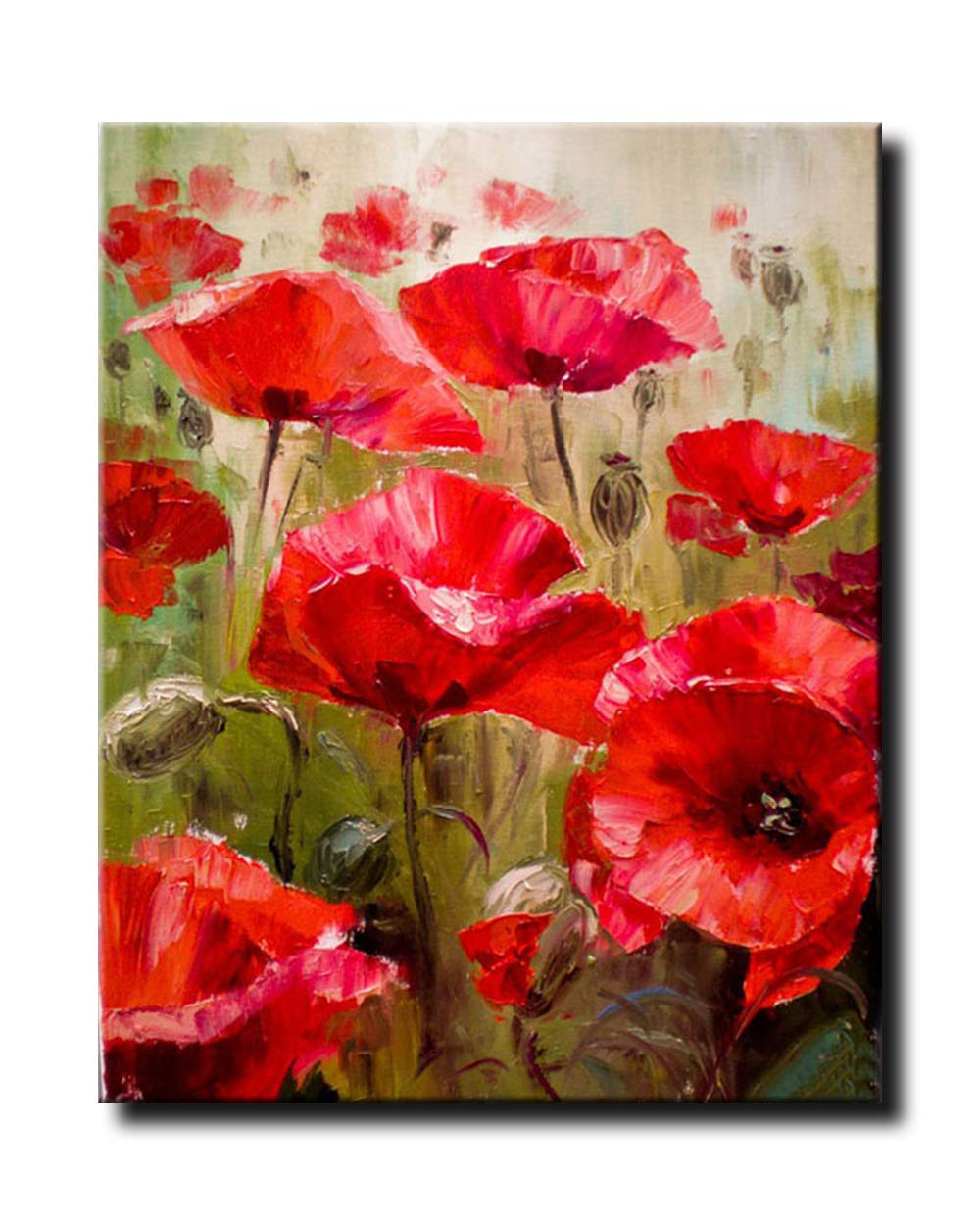 Shukqueen DIY Paint by Numbers for Adults DIY Oil Painting Kit for Beginner - Flower 24x30 Inch (Without Frame)