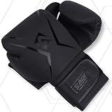 AQF Boxing Gloves Kids Adults 6oz-16oz Training Muay Thai Gloves Black 12oz view 8