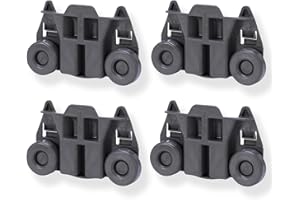BUBOSPER Ken-more Elite Dishwasher Wheels Lower Rack Replacement Parts, Bottom Wheels Rack for Ken-more Elite Dishwasher.(4 Pack)