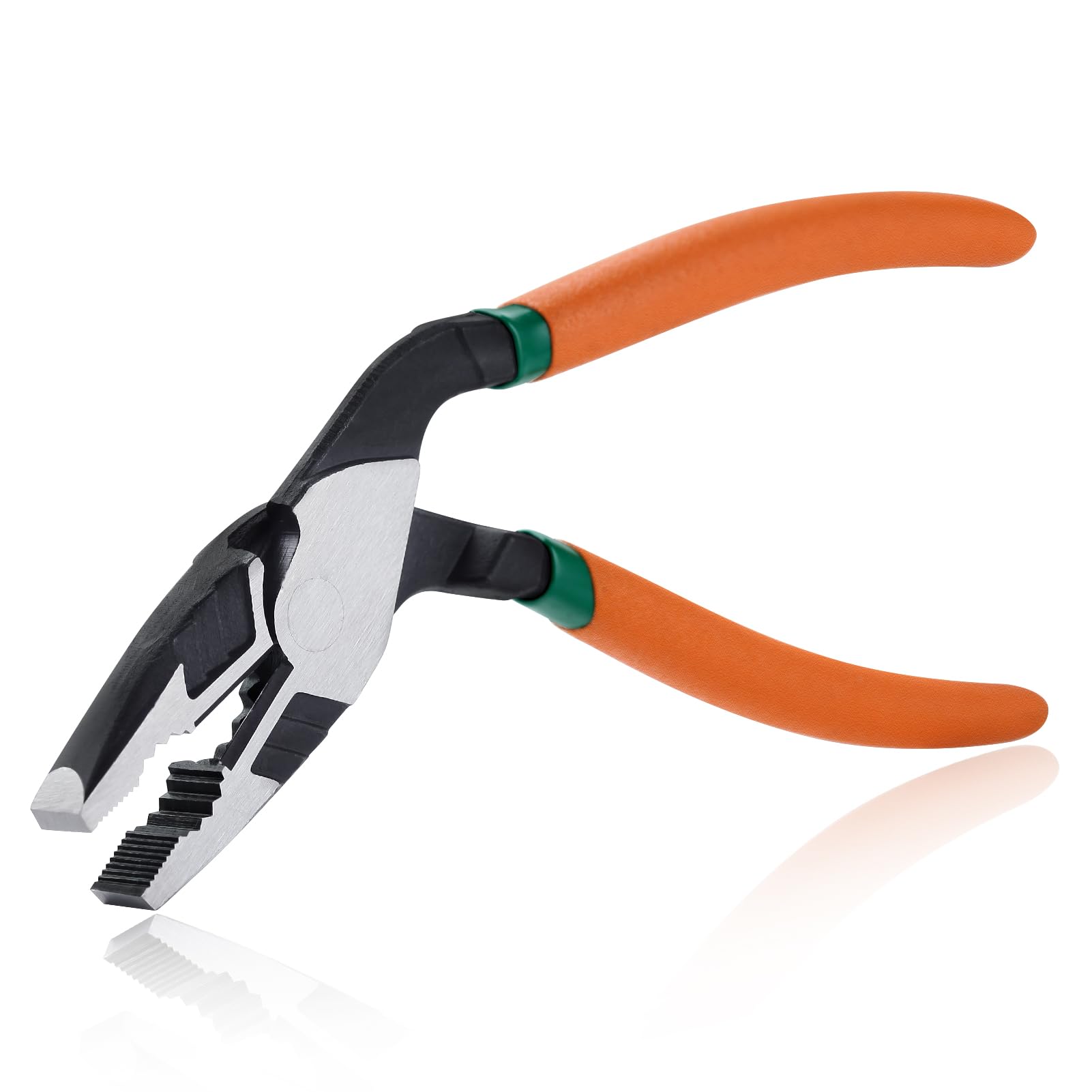 SPEEDWOX High Leverage Angled Combination Pliers Pistol Grip Professional Tool Wire Cutters 35% Effort Reduction