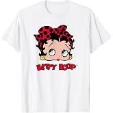 Betty Boop Vintage Classic Dotted Bow Pin Up Portrait T-Shirt