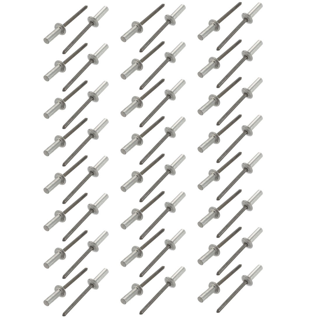 Sourcingmap 4mmx13mm Aluminum Round Dome Head Closed End Blind Rivets Fastener 50pcs