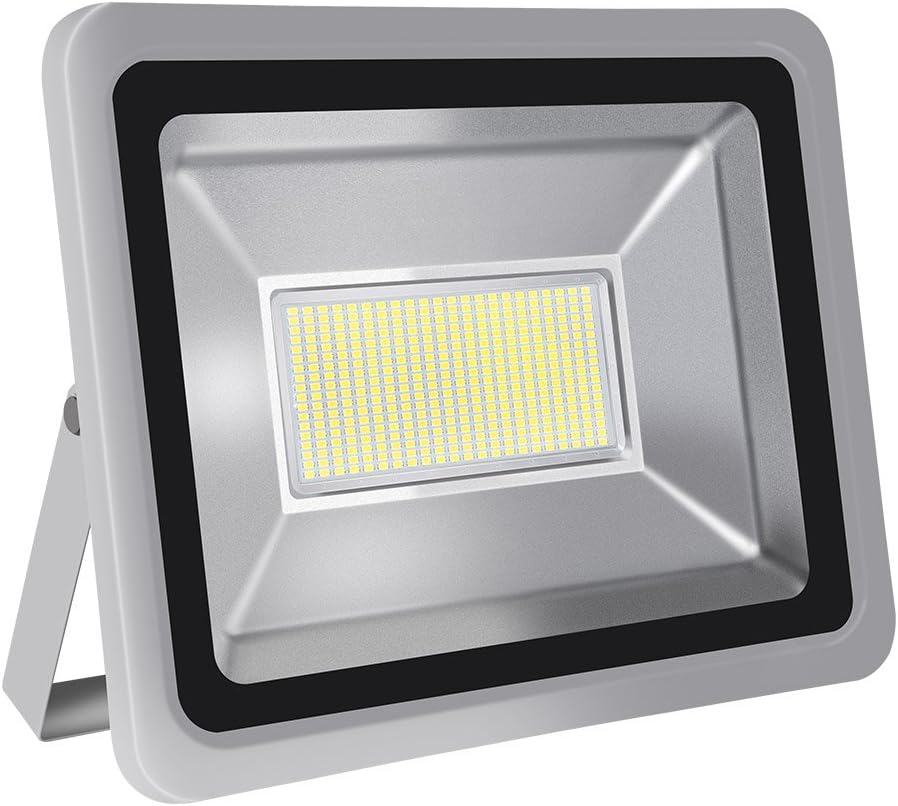 LED Flood Light, 200W 20000LM floodlight Wall Lamp, IP65 Waterproof, AC 220V Spotlight, Outdoor Industrial Light Super Bright Security Lights for Garden, Warehouse, Square (Cold White, 200W)