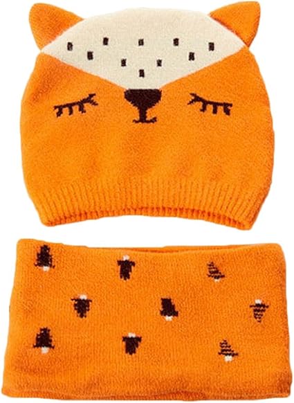 boys orange winter hat