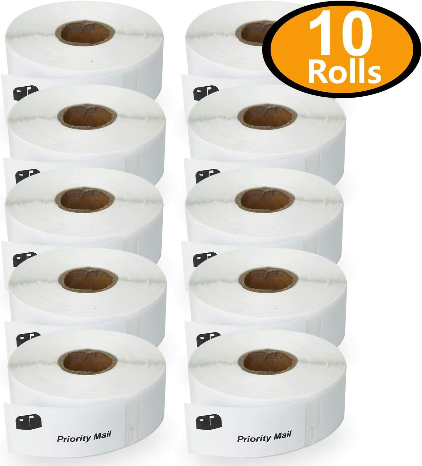 BETCKEY Compatible with Dymo 11352 Label Rolls, 25mm x 54mm, 500/Roll