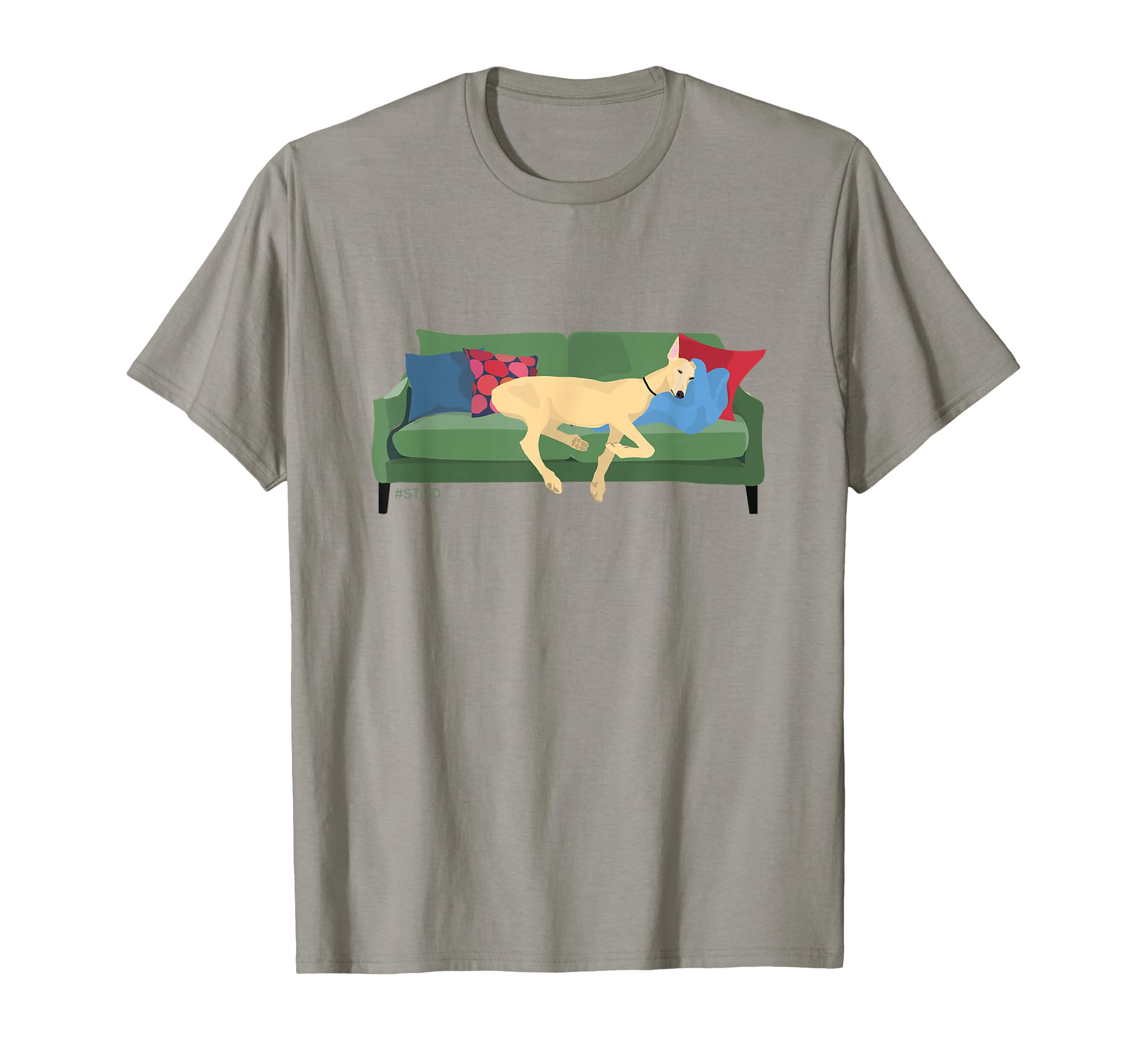 SHUG's Retired Stud on the Couch Greyhound Lurcher Galgo T-Shirt